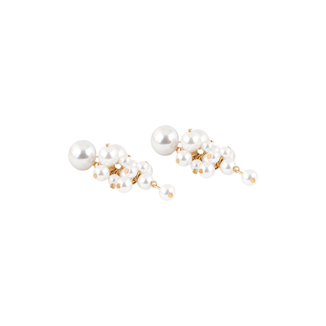 Dixie Pearl Cluster Earrings