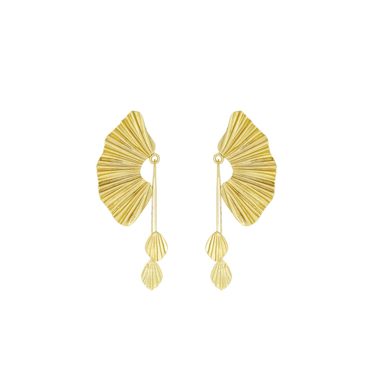 Gold Flair Drop Earring