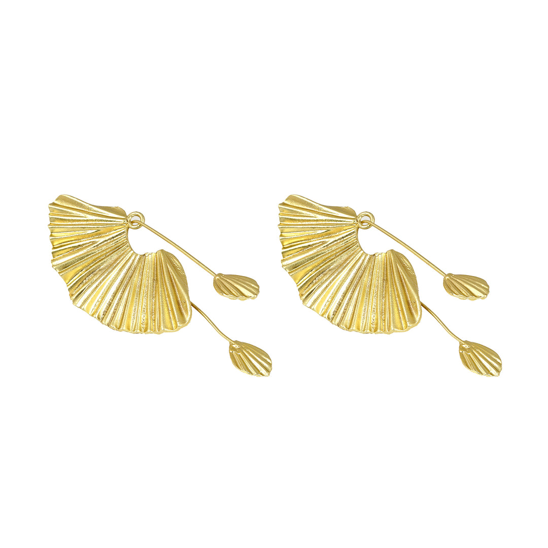 Gold Flair Drop Earring
