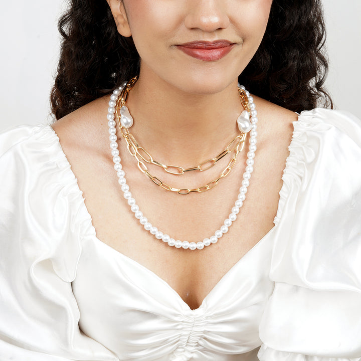 Triple Tallula Gold Layered Necklace