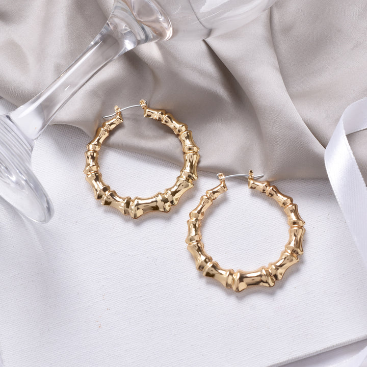 Em Gold Party Hoops