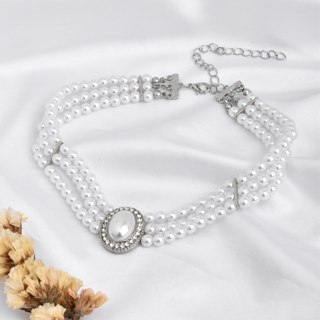 Riona Pearl Choker Necklace - Main Image