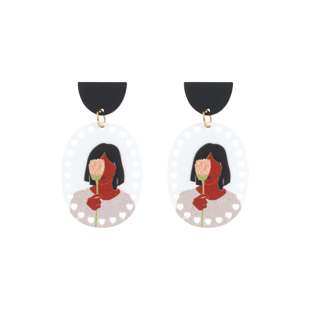 Gippy Graphic Girl Earrings