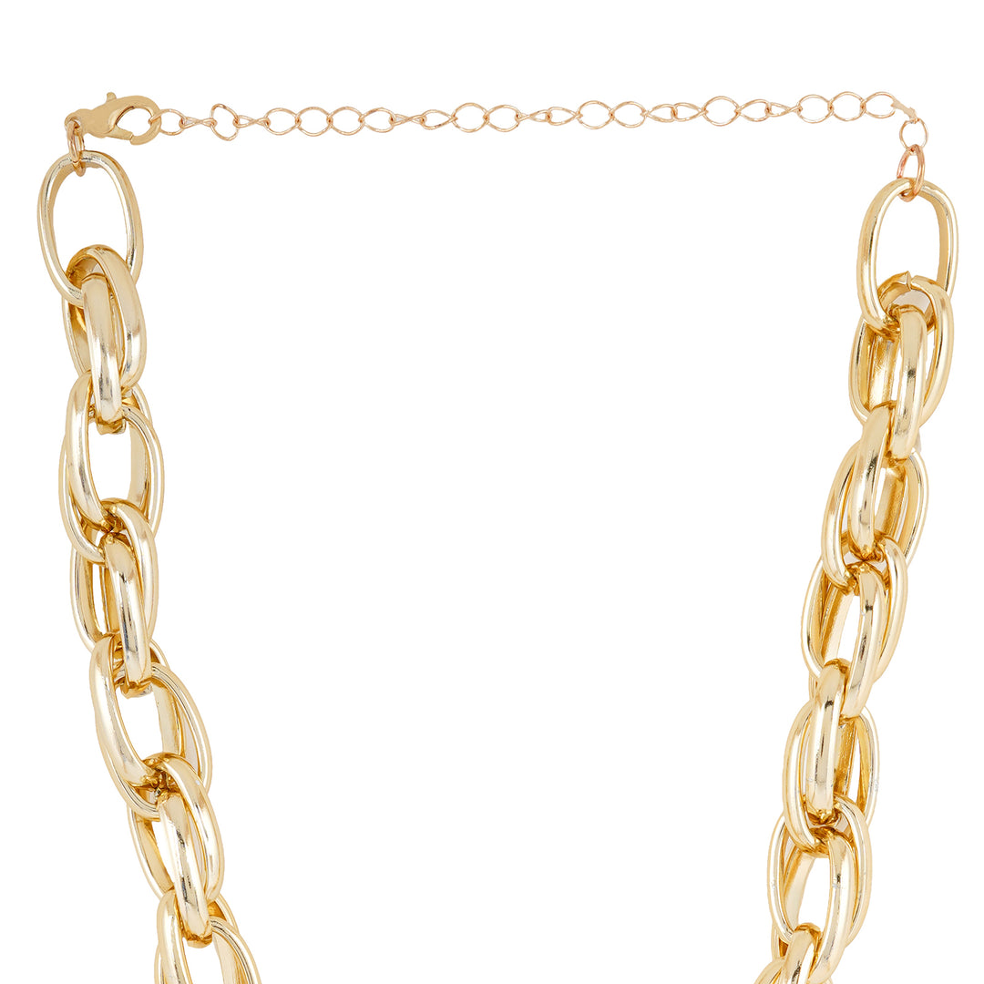 Anais Golden Twisted Chunky Necklace