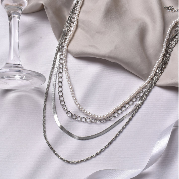 Maeve Silver Layered Necklace