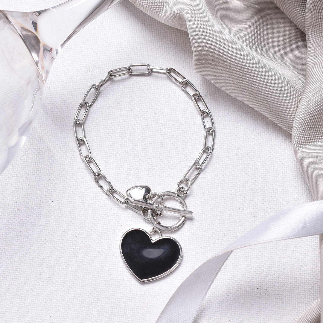 Rae Heart Silver Bracelet