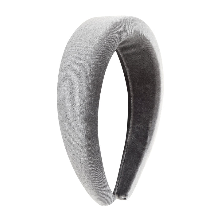 Vicky Velvet Graphite Grey Hairband