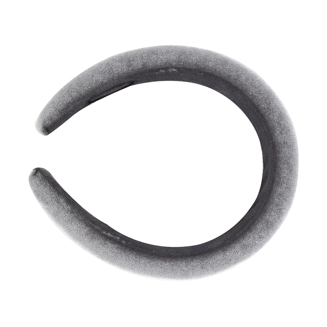 Vicky Velvet Graphite Grey Hairband
