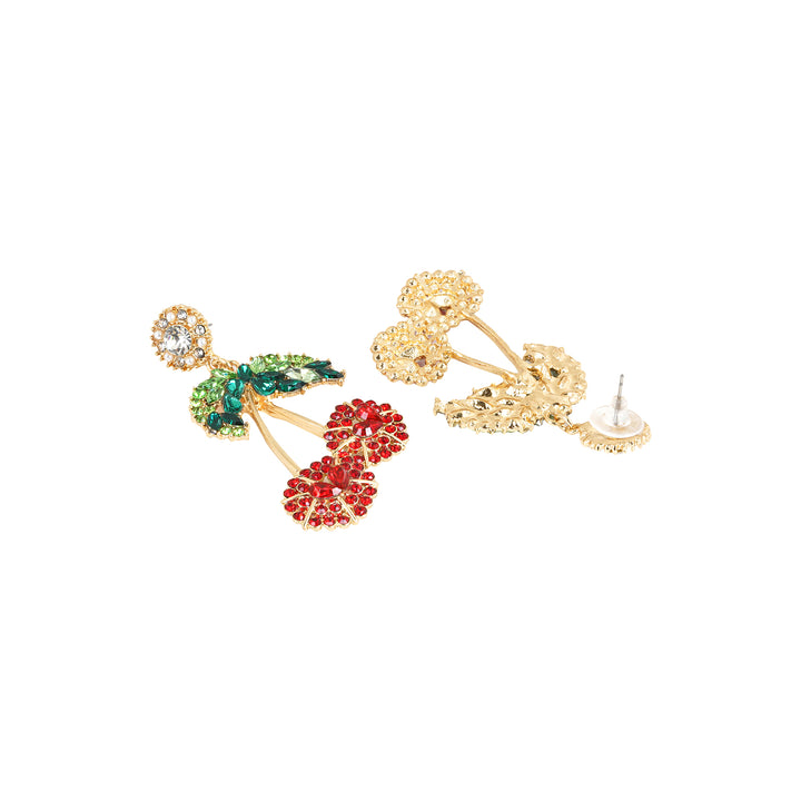 Cherry On Top Red And Green Earring