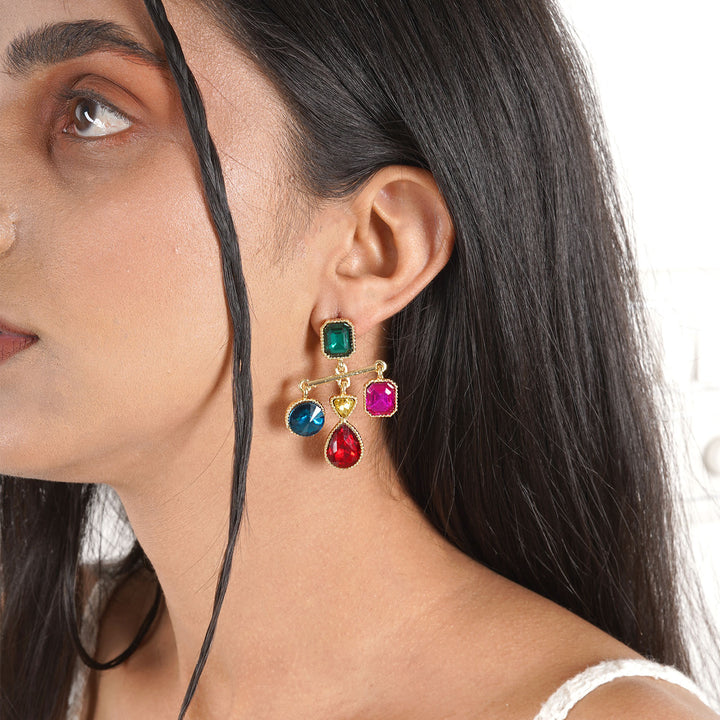 Nadine Multicolour Gem Earrings