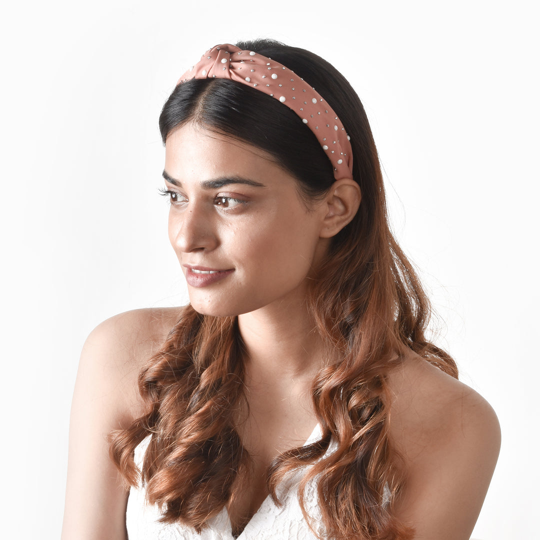 Ronnie Pearl Brown Hairband