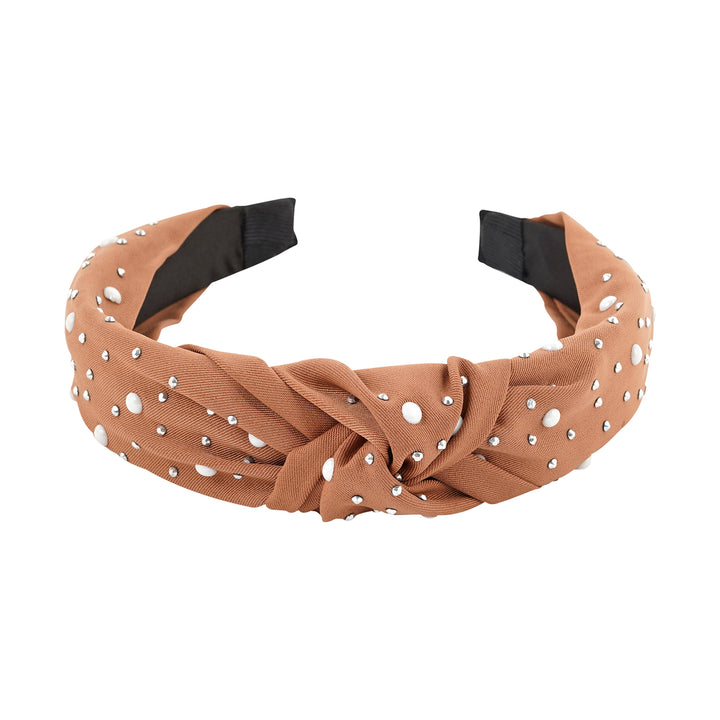 Ronnie Pearl Light Brown Hairband