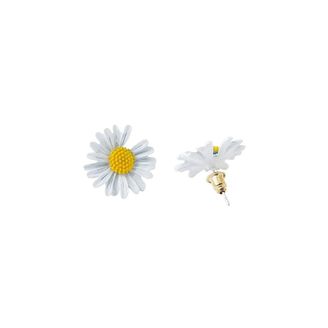 Merry Color Pop White Floral Earring