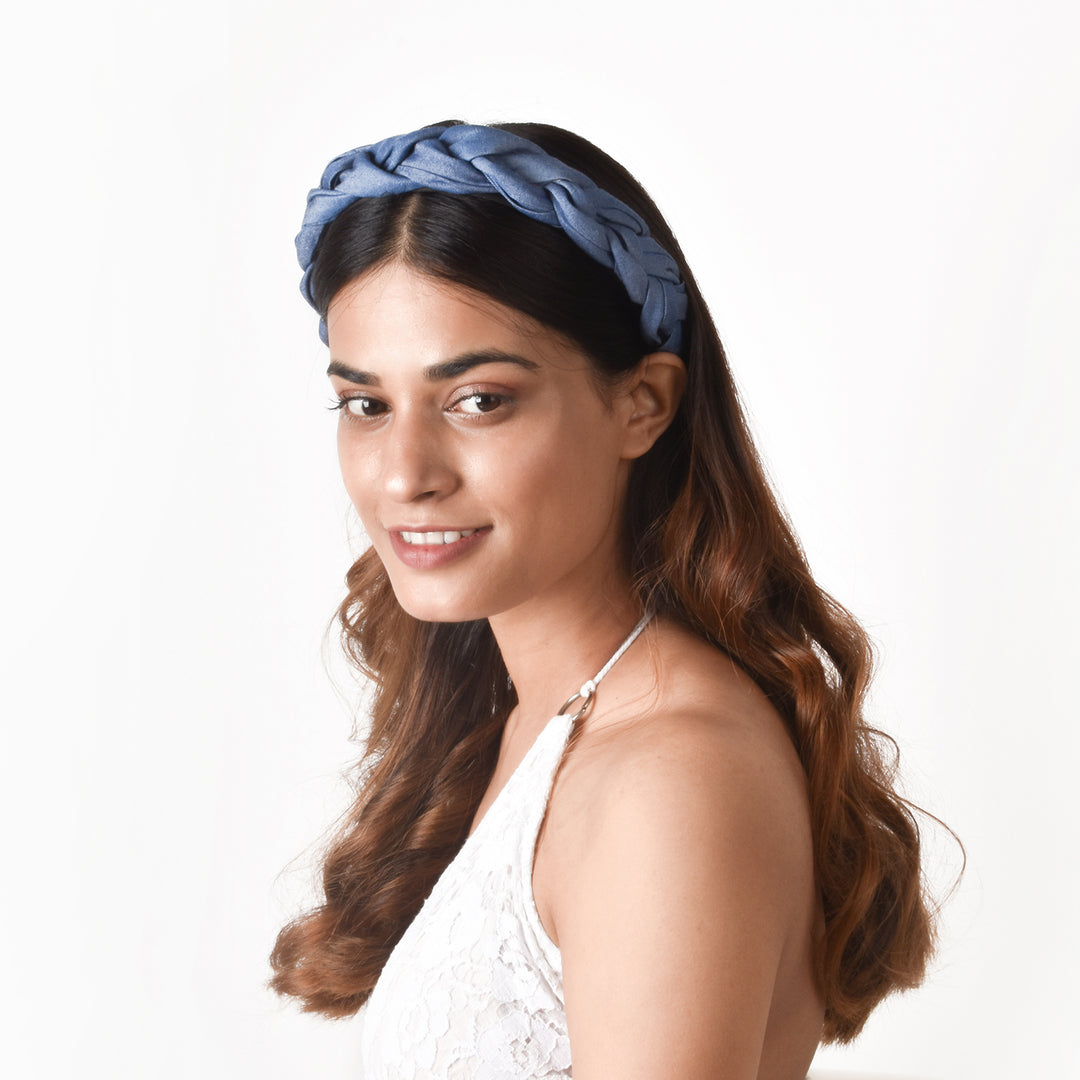 Lassie Braided Navy Blue Hairband