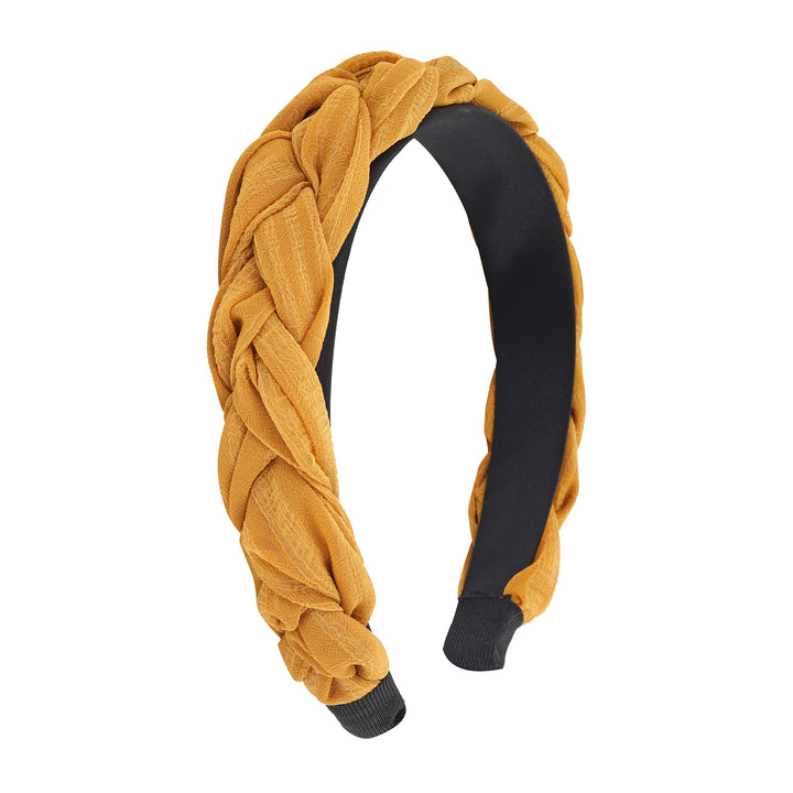 Lassie Braided Mustard Yellow Hairband