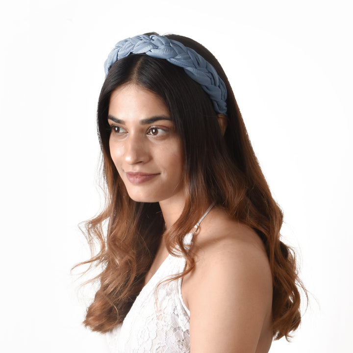 Lassie Braided Pale Blue Hairband