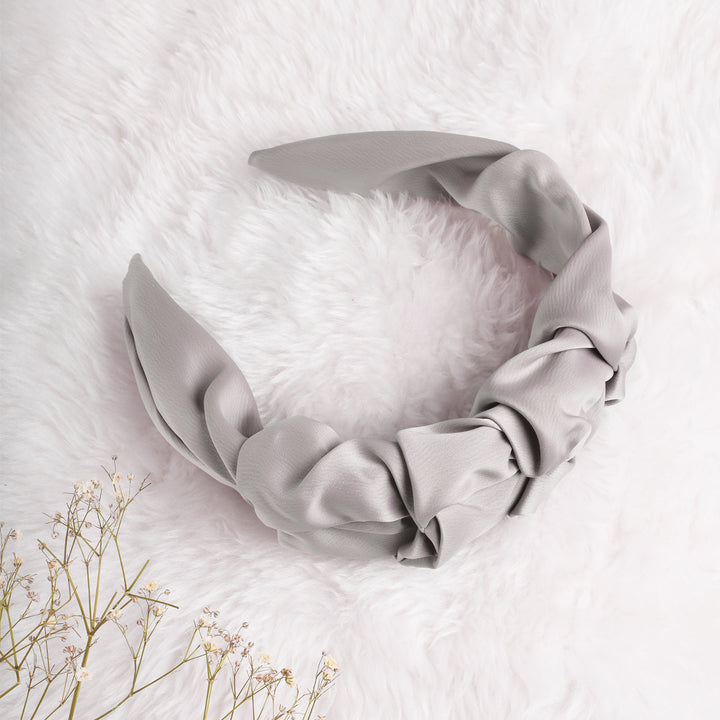 Emmy Slate Grey Smocked Hairband