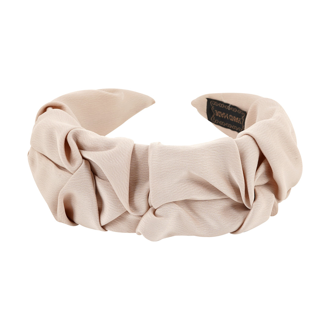 Emmy Beach Beige Smocked Hairband