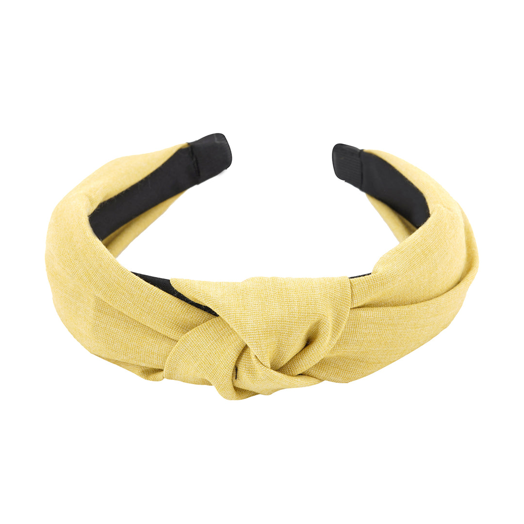 Flynn Dusty Yellow Turban Knot Hairband