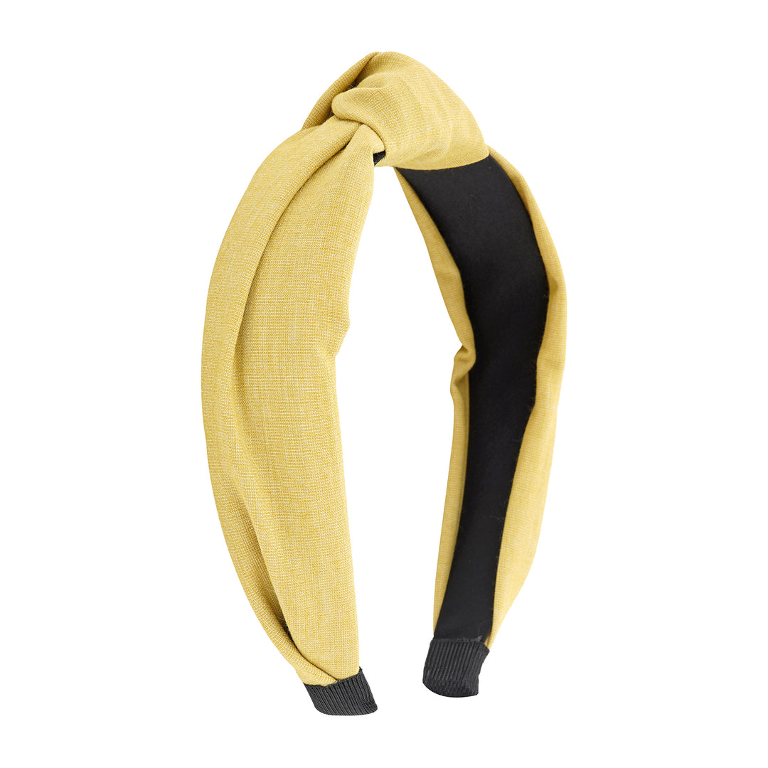 Flynn Dusty Yellow Turban Knot Hairband