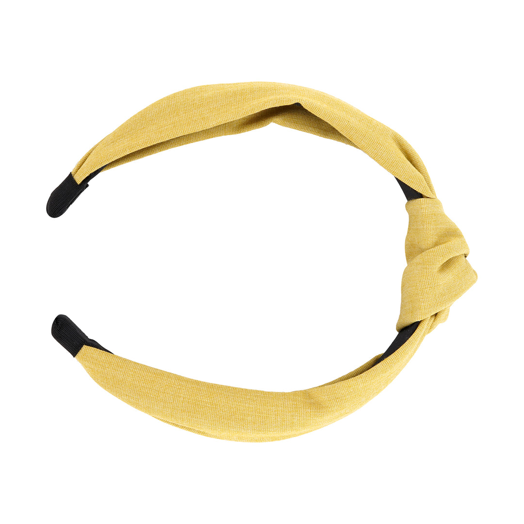 Flynn Dusty Yellow Turban Knot Hairband