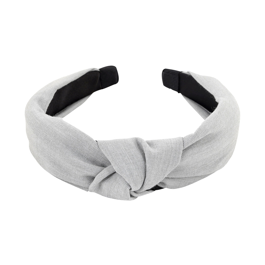 Flynn Cement Grey Turban Knot Hairband