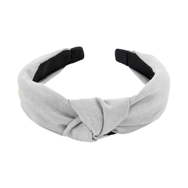 Flynn Cement Grey Turban Knot Hairband