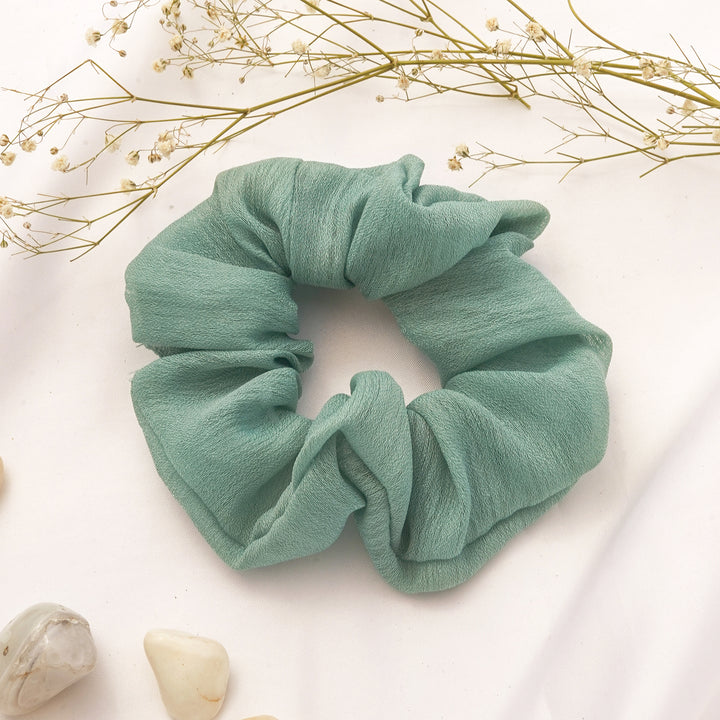 Cybele Green Scrunchie