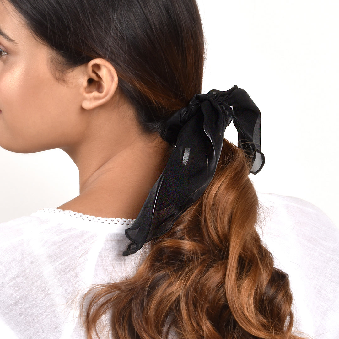 Esme Black Scrunchie