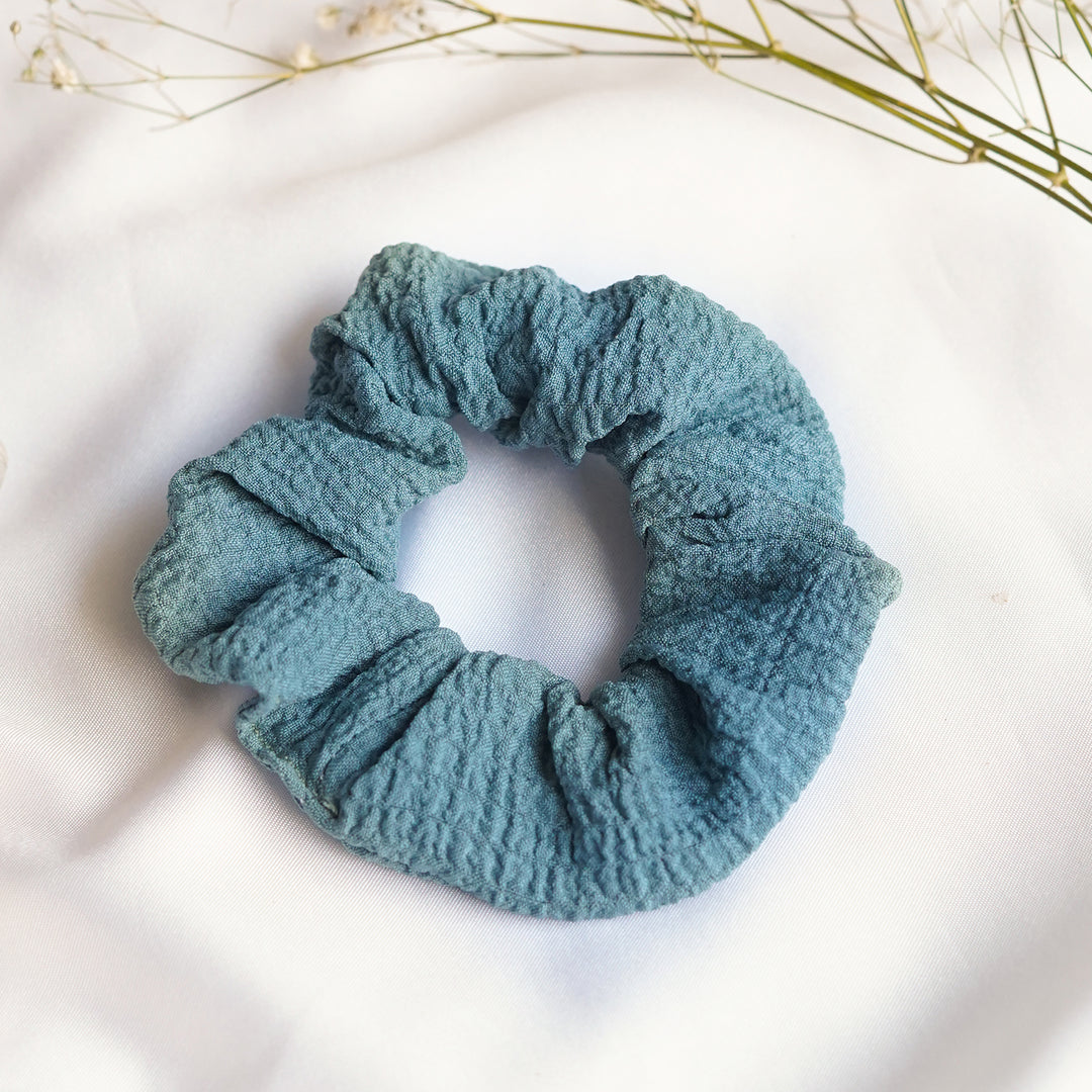 Brair Teal Scrunchie