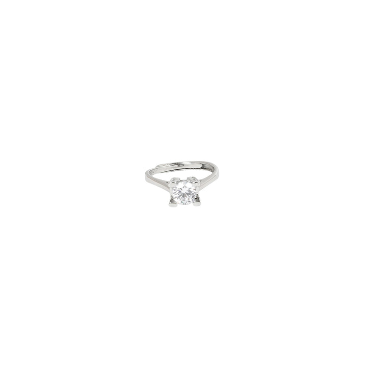 Arora Square Cut Silver Ring