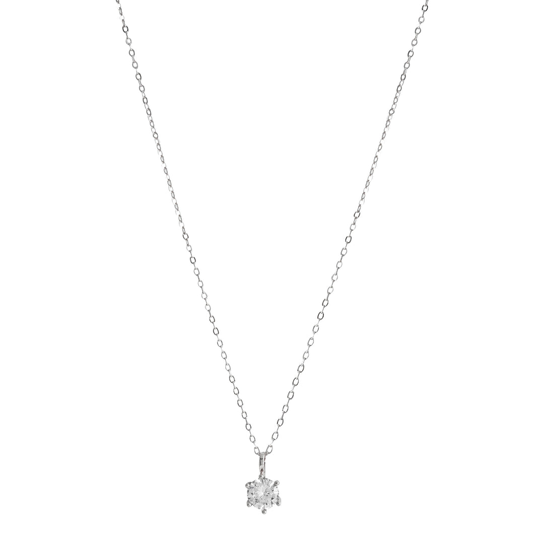 Zelda Silver Rhinestone Necklace