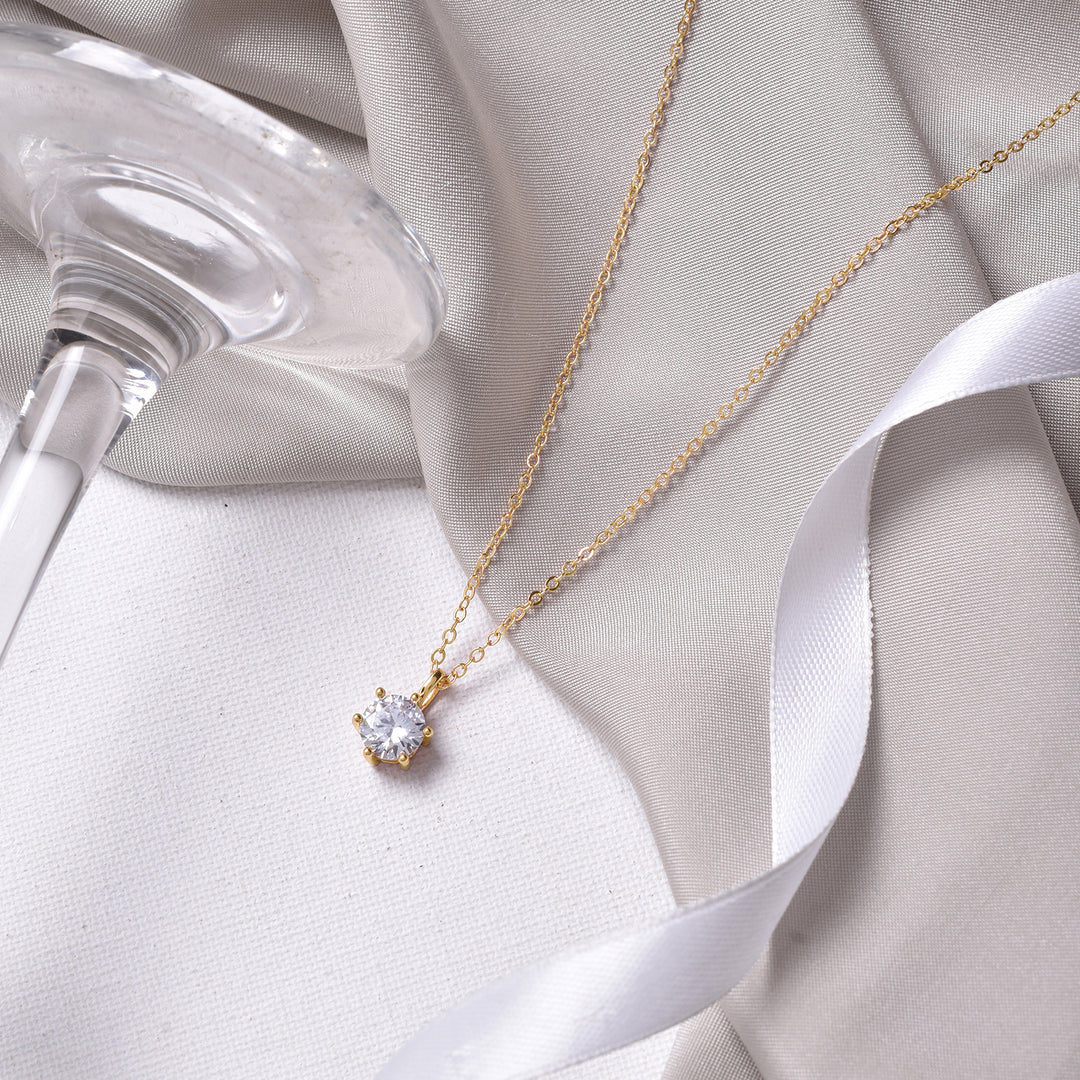 Zelda Gold Rhinestone Necklace