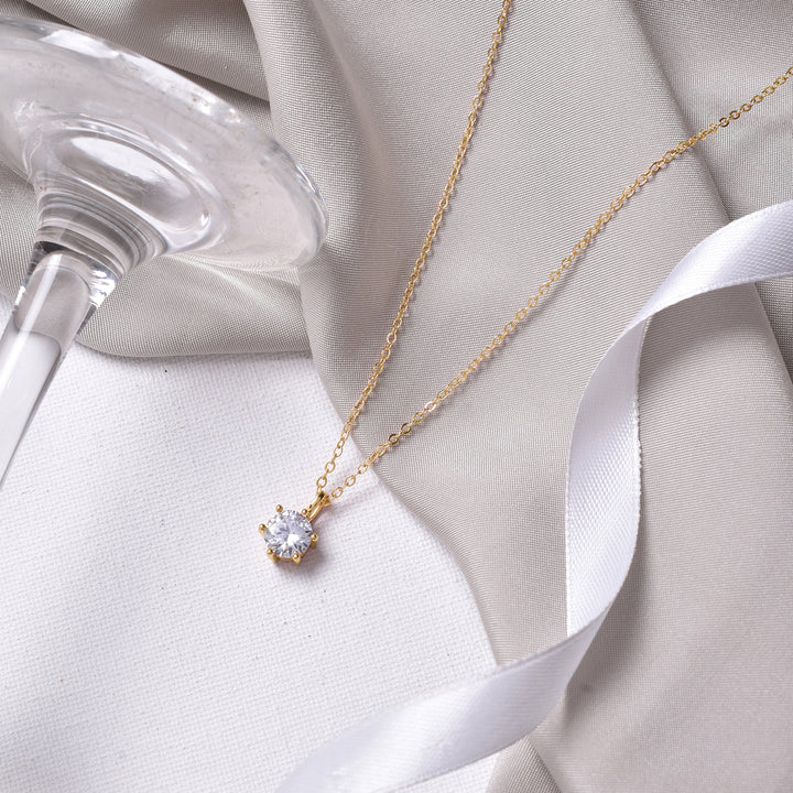 Zelda Gold Rhinestone Necklace