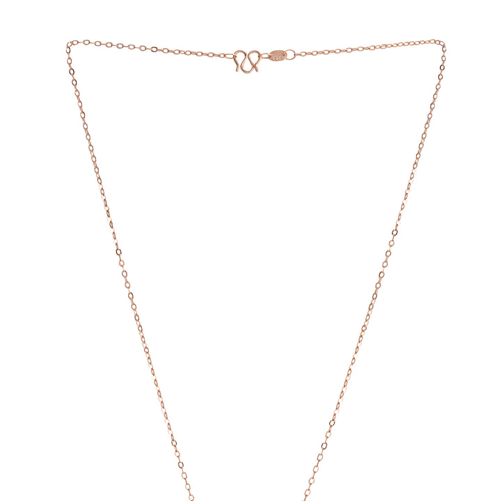 Zelda Rosegold Rhinestone Necklace