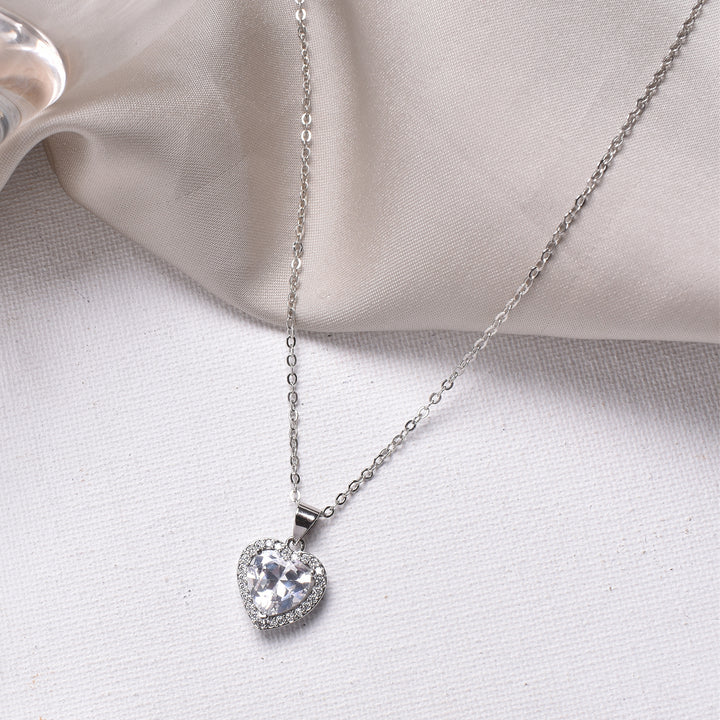 Lilou Heart Silver Necklace