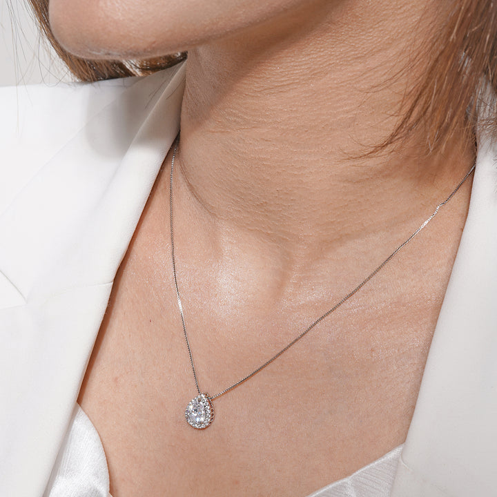 ★PEARLY MORE★ block drop necklace Joker & Witch Paisley Dew Drop Necklace