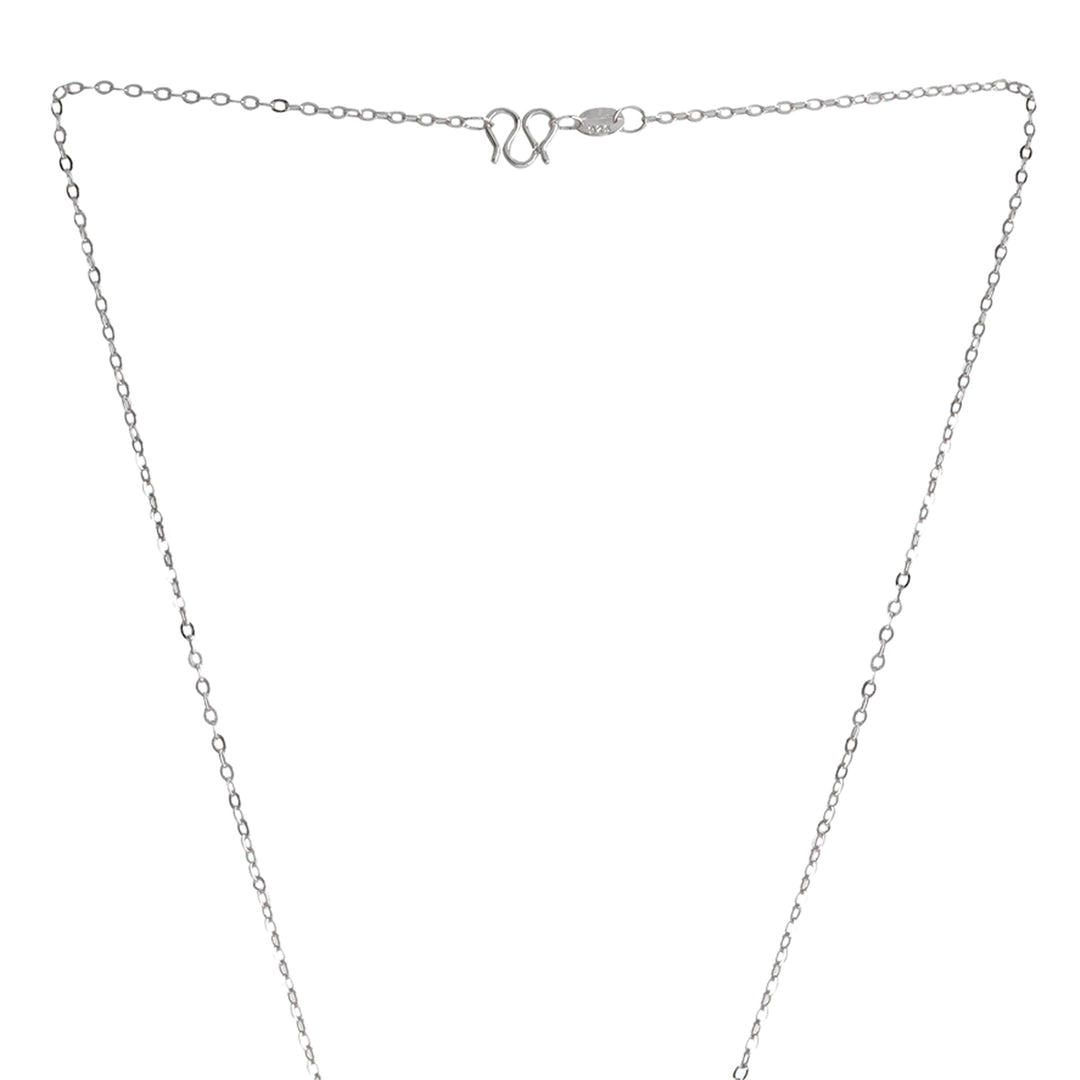 Etta Drop in a Heart Silver Necklace