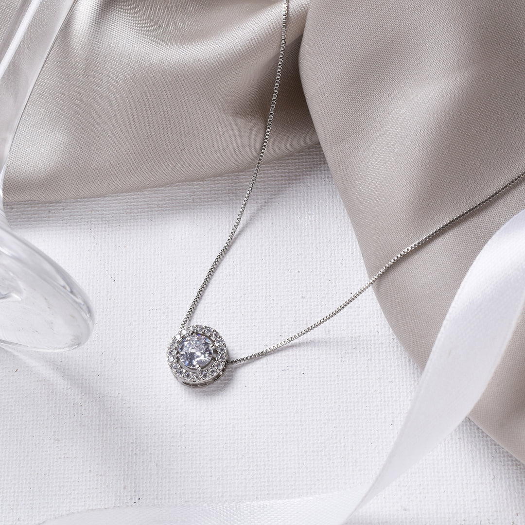 Glynn Annular Silver Necklace