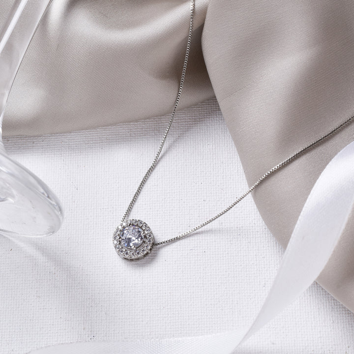 Glynn Annular Silver Necklace