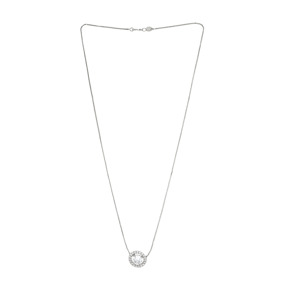 Glynn Annular Silver Necklace