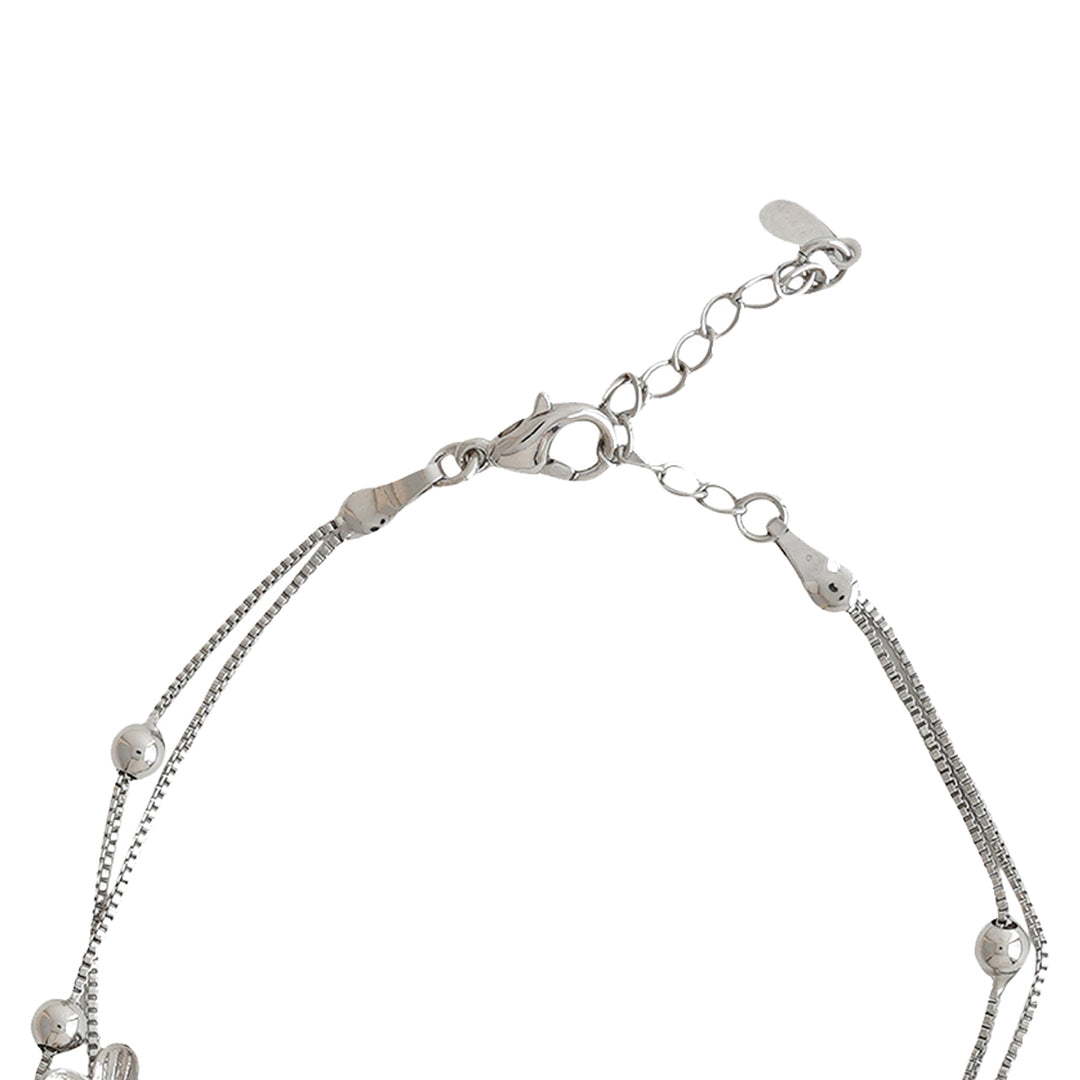 Leif Floral Silver Bracelet