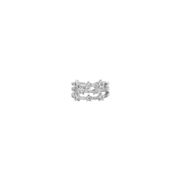 Triple Truffle Silver Ring