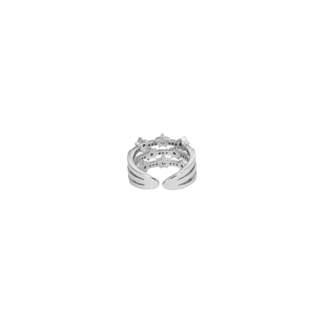 Triple Truffle Silver Ring