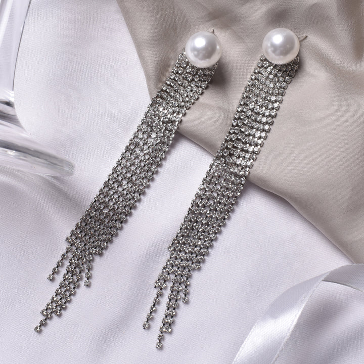 Wilda Silver Waterfall Earrings