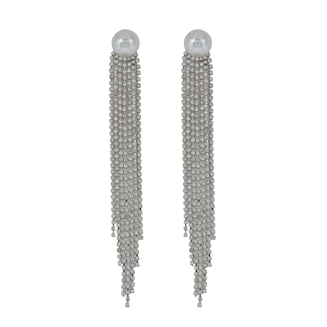 Wilda Silver Waterfall Earrings