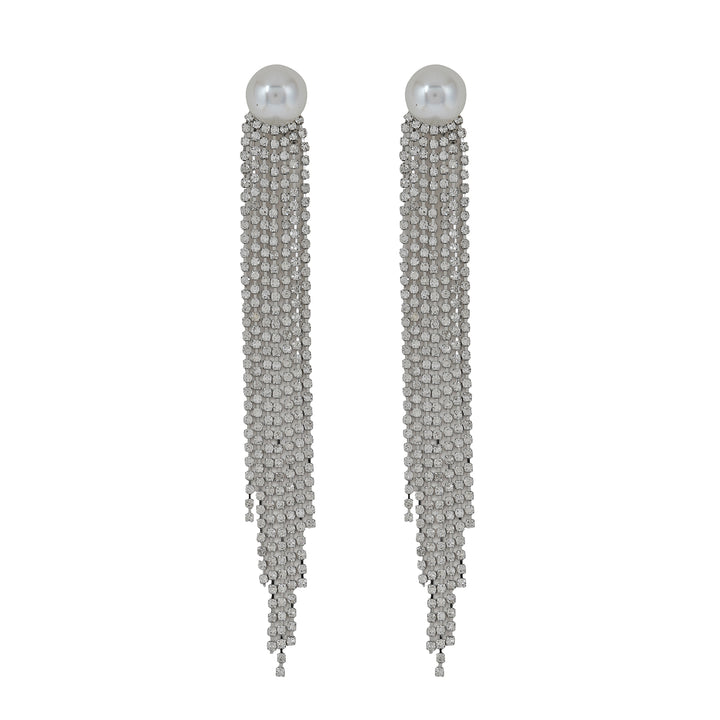 Wilda Silver Waterfall Earrings