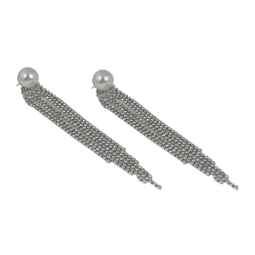 Wilda Silver Waterfall Earrings