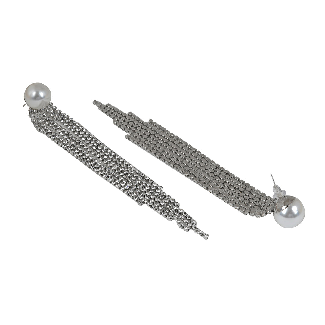 Wilda Silver Waterfall Earrings