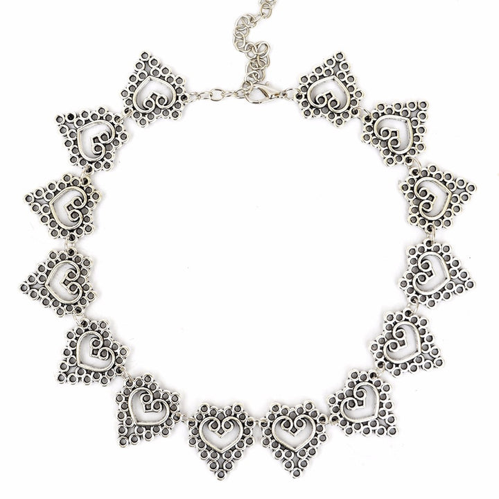 Silver Filigree Choker - Joker & Witch